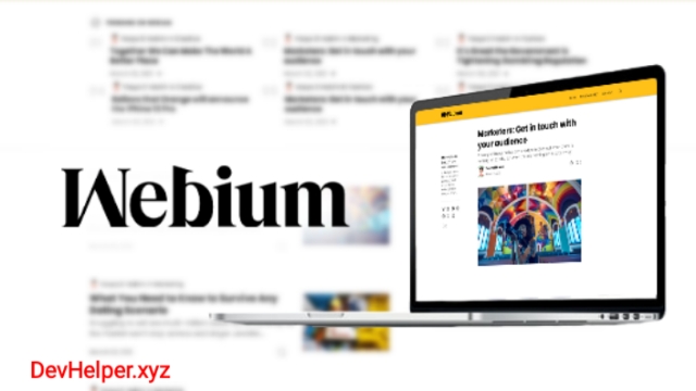 Webium Blogger Template Like Medium.com